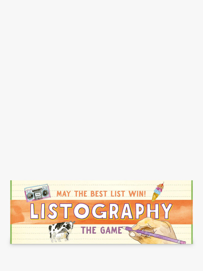 Listography board game, UK version