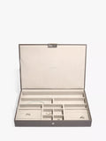 Stackers supersize jewellery box mink with compartments, UK version