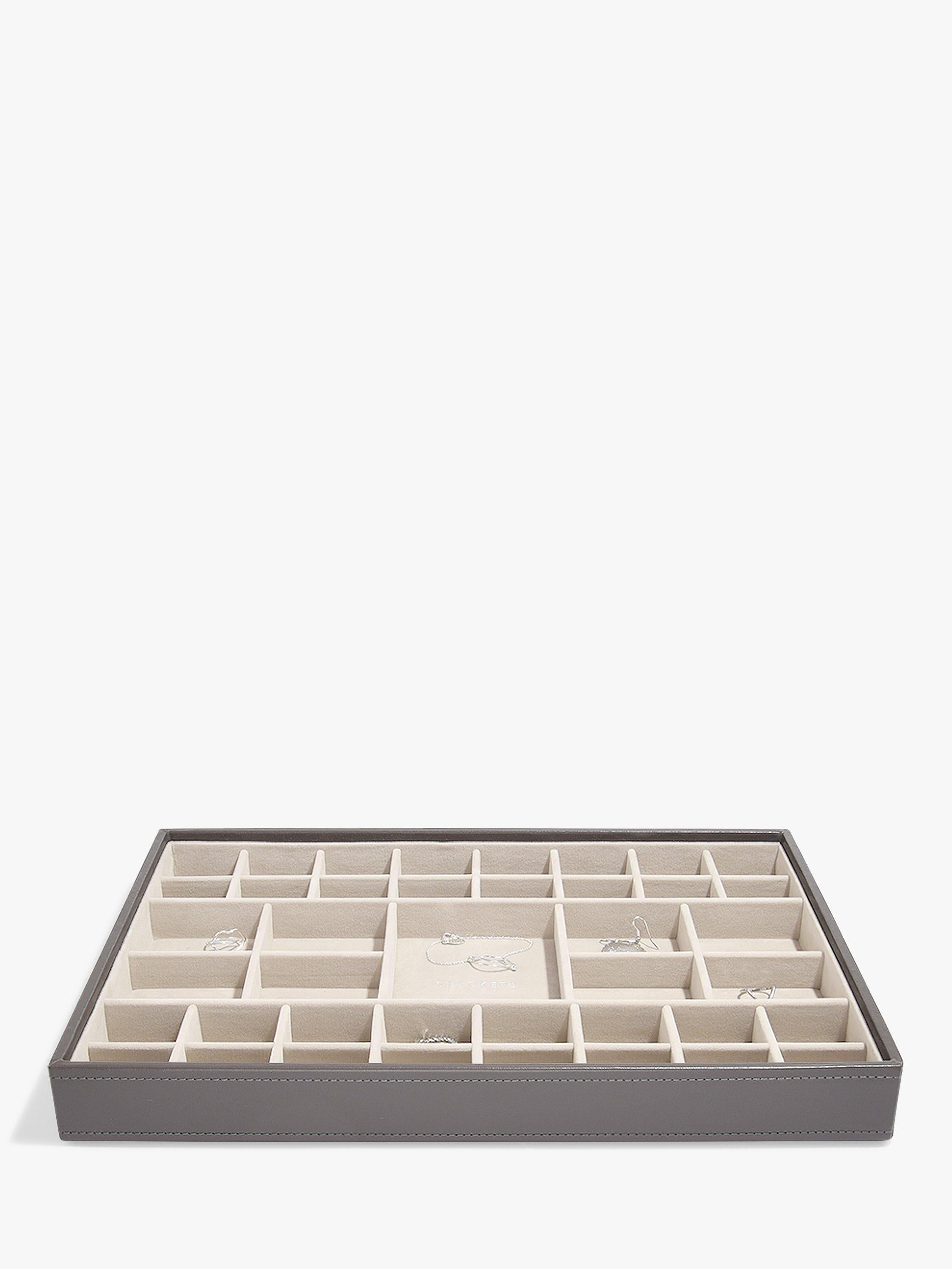 Stackers supersize jewellery box mink with compartments, UK version