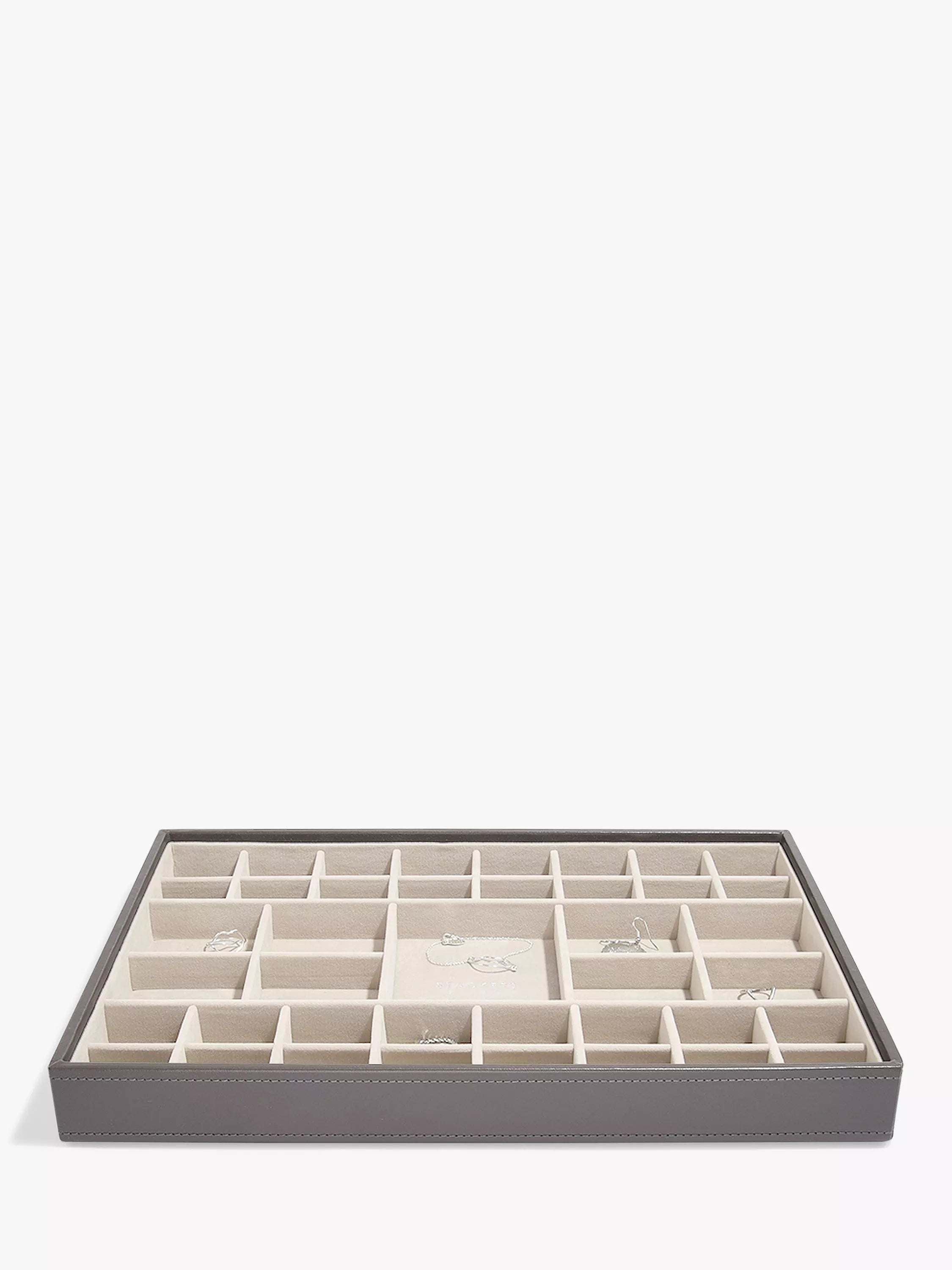 Stackers supersize jewellery box mink with compartments, UK version