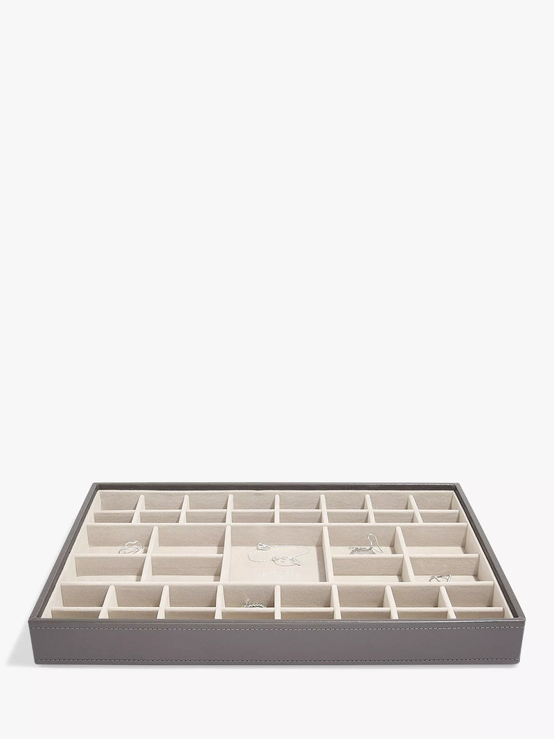 Stackers supersize jewellery box mink with compartments, UK version