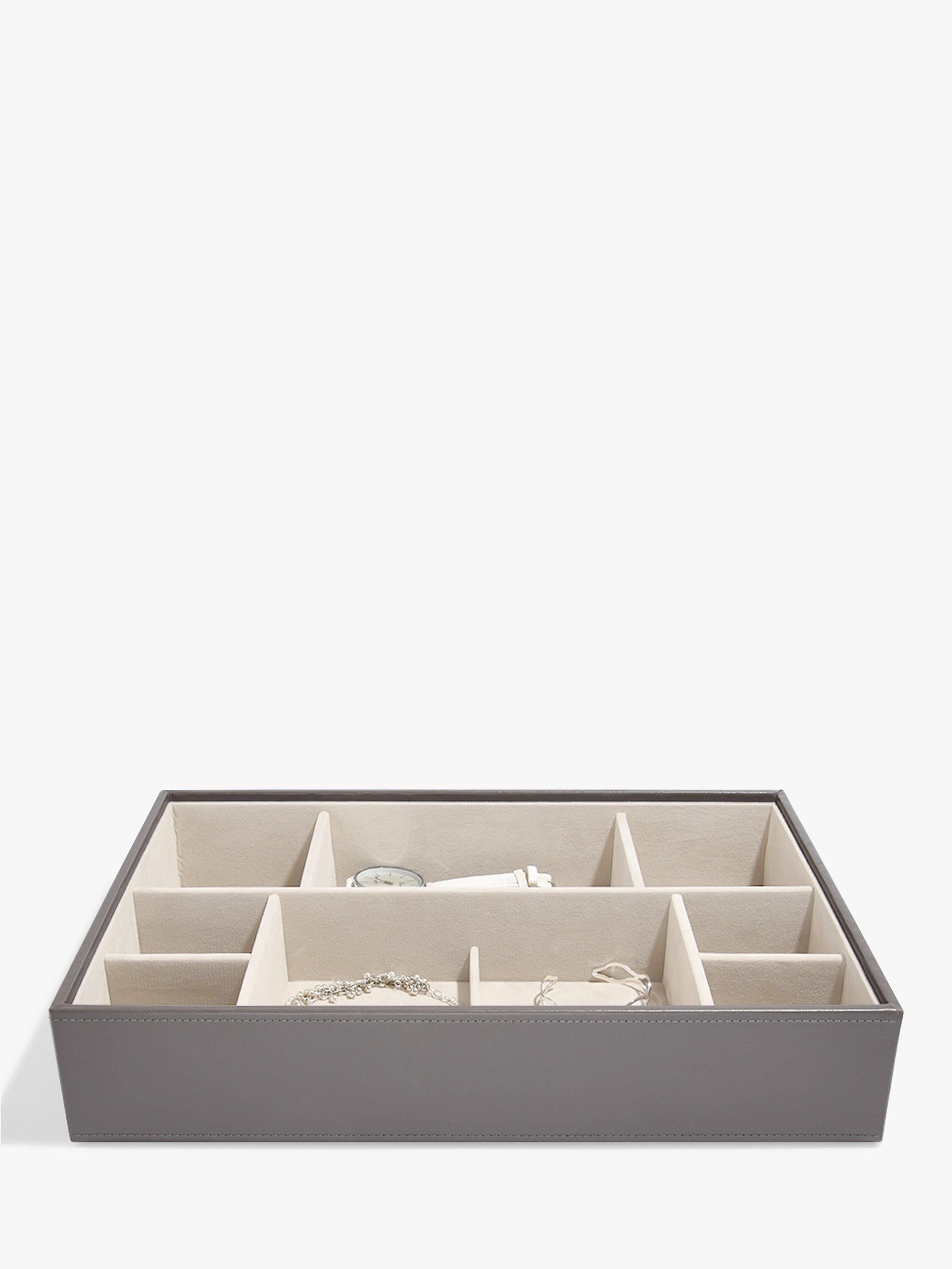 Stackers supersize jewellery box mink with compartments, UK version