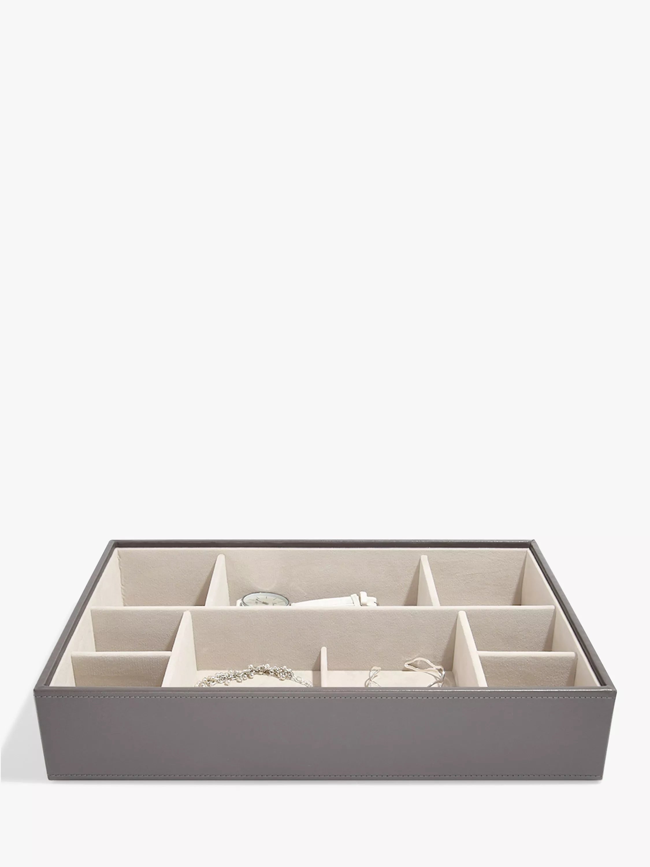 Stackers supersize jewellery box mink with compartments, UK version