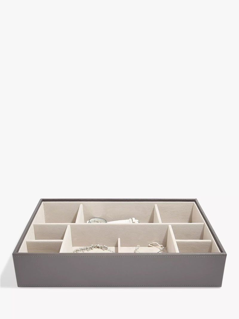 Stackers supersize jewellery box mink with compartments, UK version