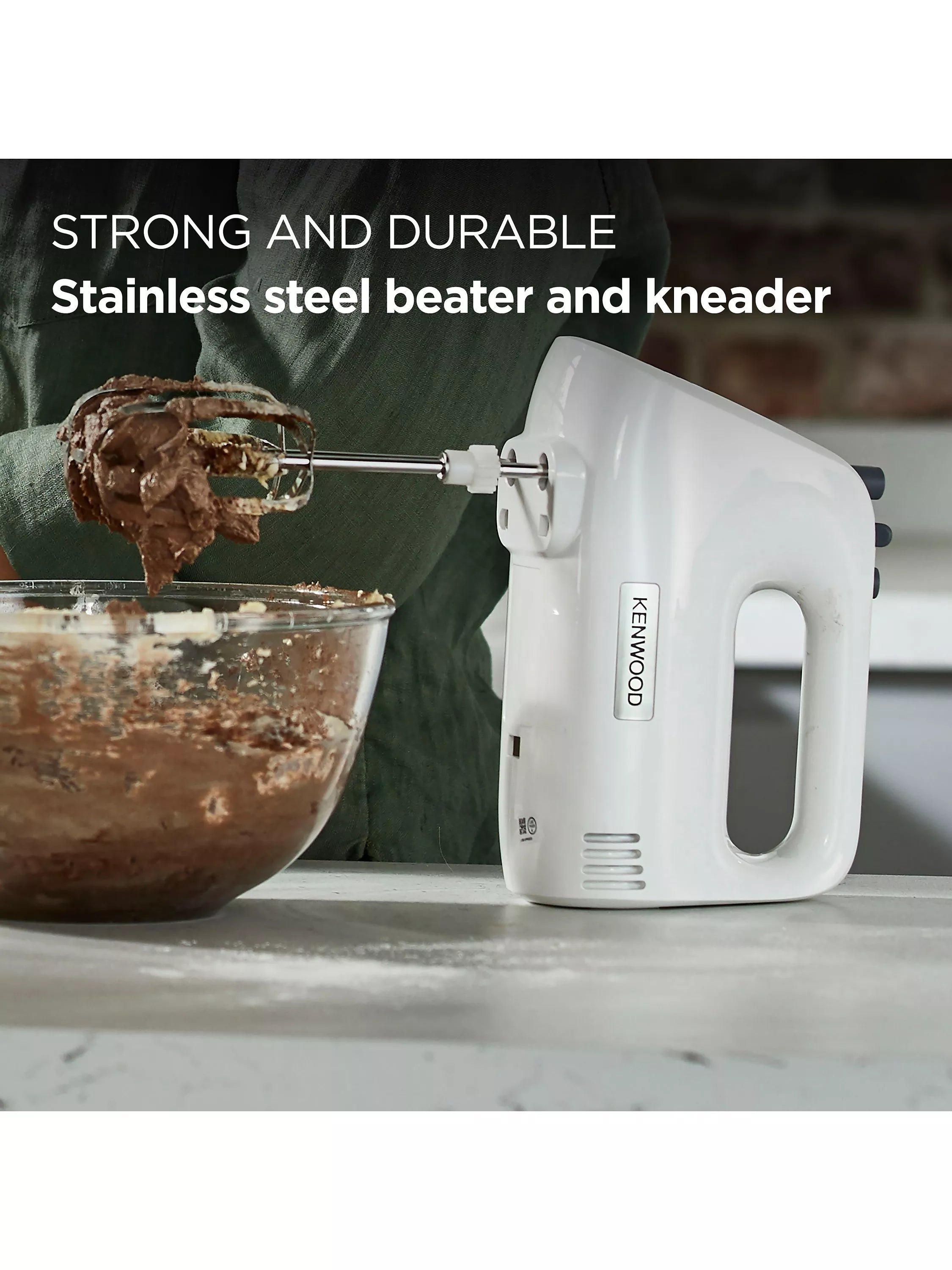 Kenwood HMP30 white hand mixer 450W (British brand)