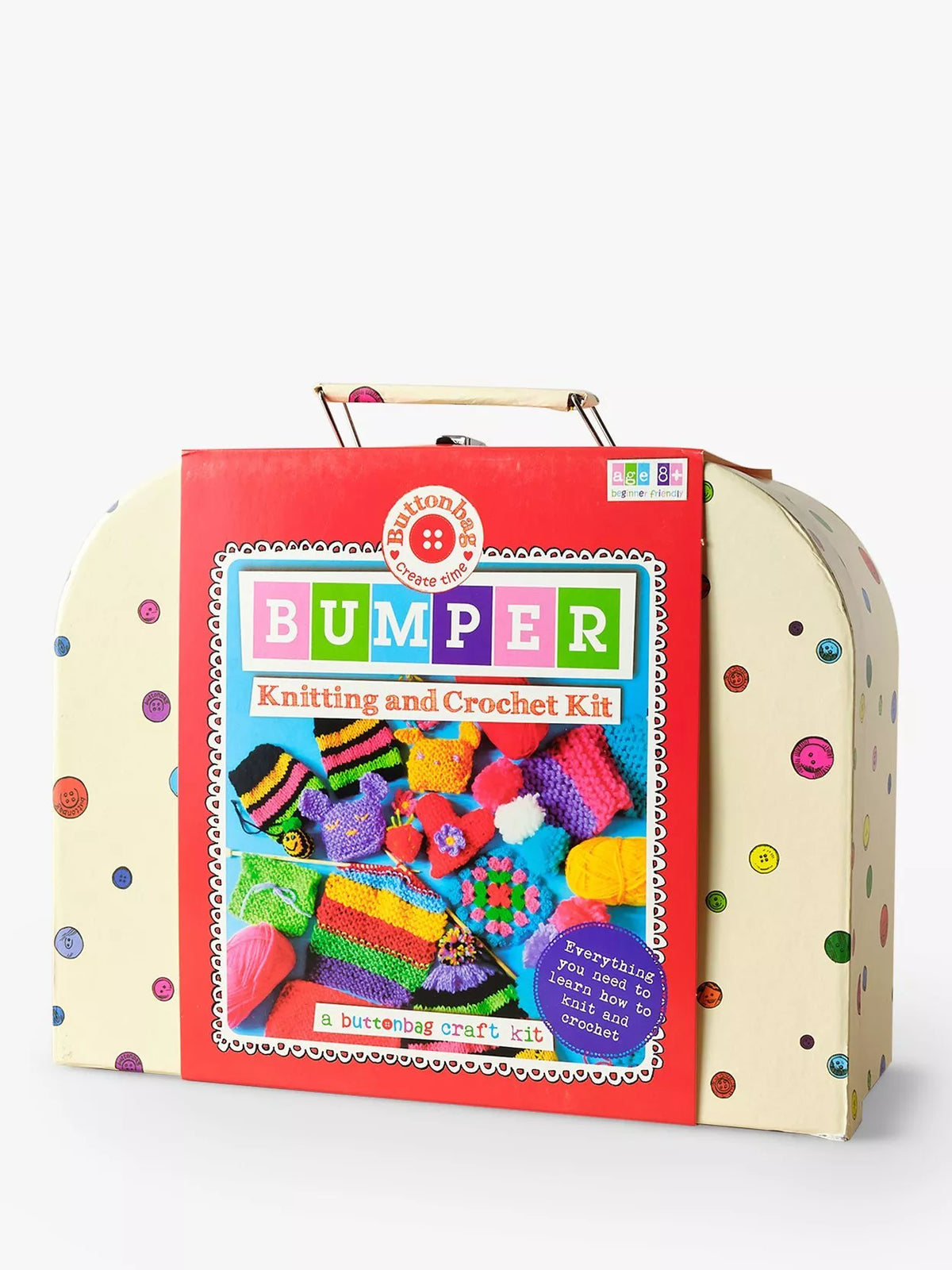 Buttonbag knitting and crochet kit (British brand)