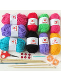 Buttonbag knitting and crochet kit (British brand)