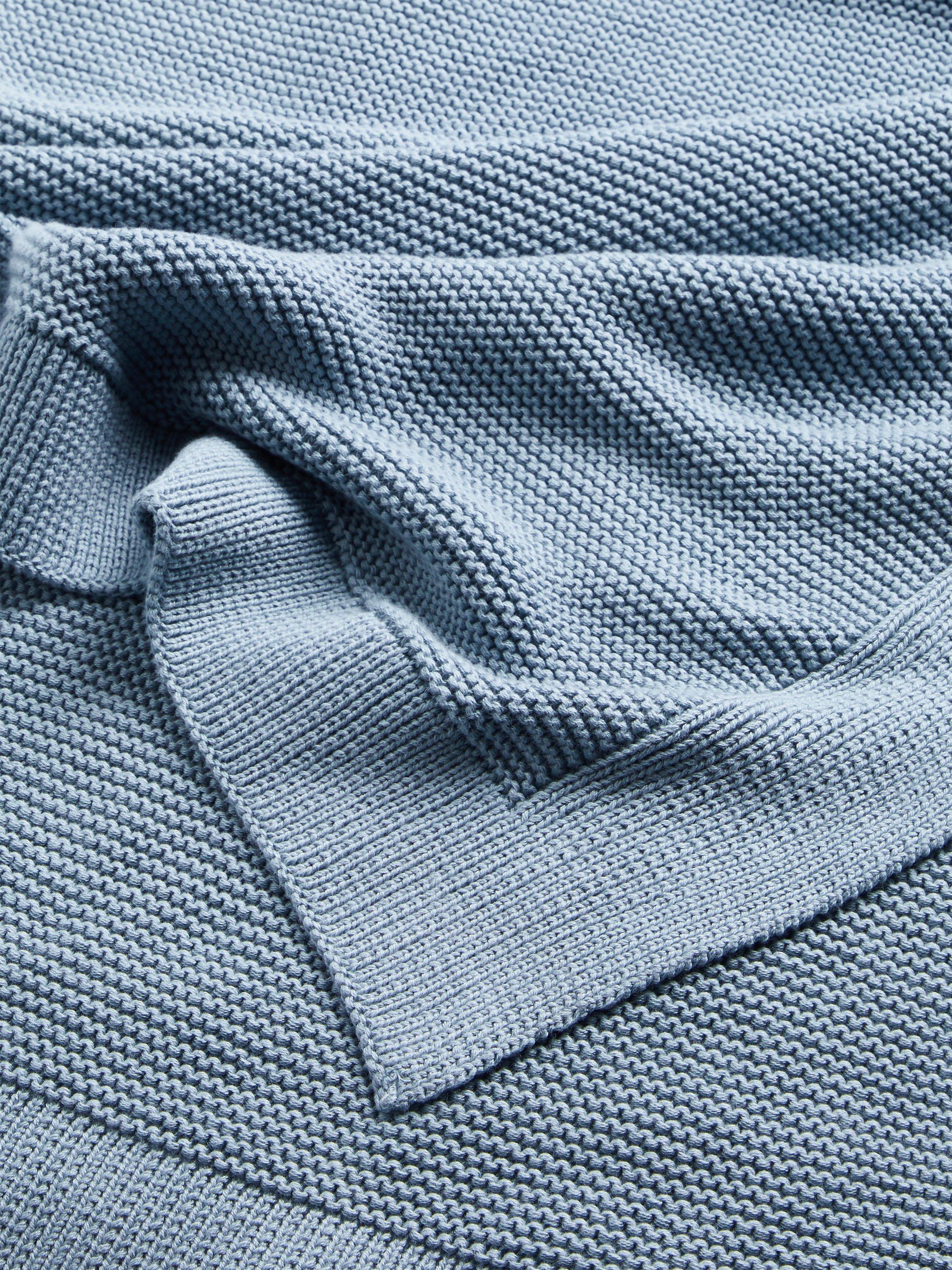 John Lewis rye plain knit throw, UK version