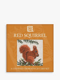 Textile Heritage cross stitch kit red squirrel - British product