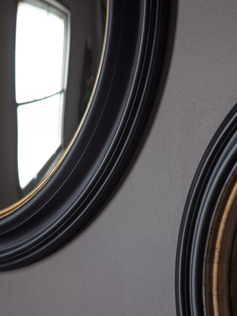 Gallery Direct Rockbourne round mirror 63cm black - British product