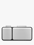 EKO Ecocasa 3 Section Recycling Bin, Stainless Steel, 3x 15L