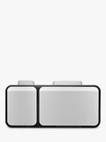 EKO Ecocasa 3 Section Recycling Bin, Stainless Steel, 3x 15L