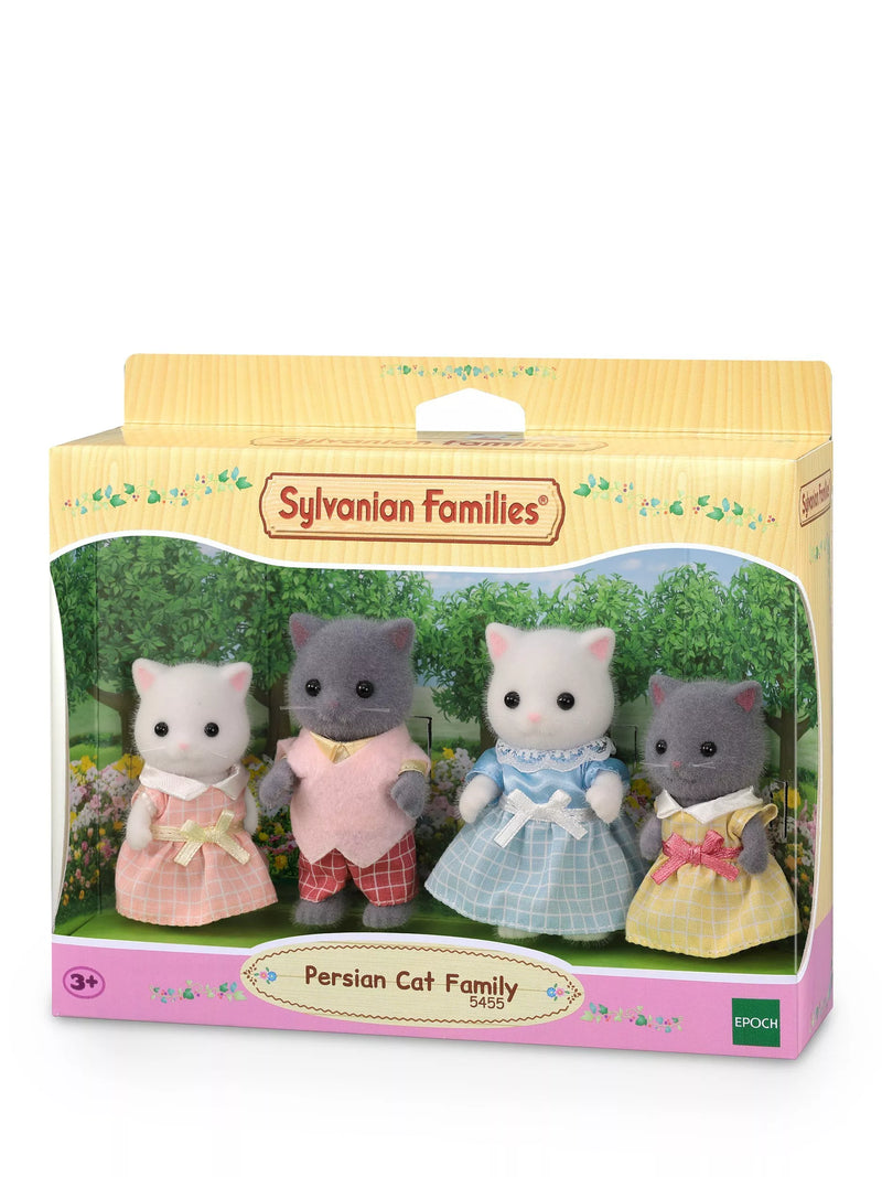Sylvanian Families Persian Cat Family toy set, imported from the UK