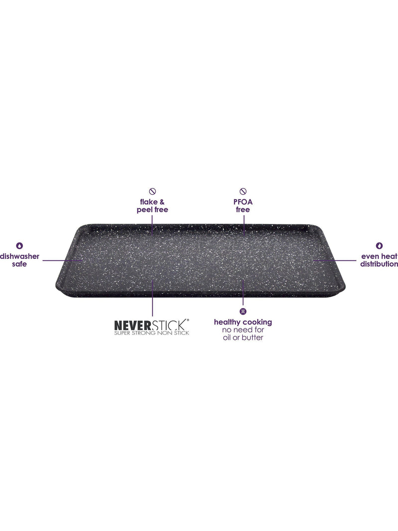 Eaziglide Neverstick non-stick aluminium baking tray - British product