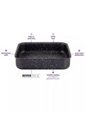Eaziglide Neverstick non-stick square brownie tin 20cm, imported from the UK