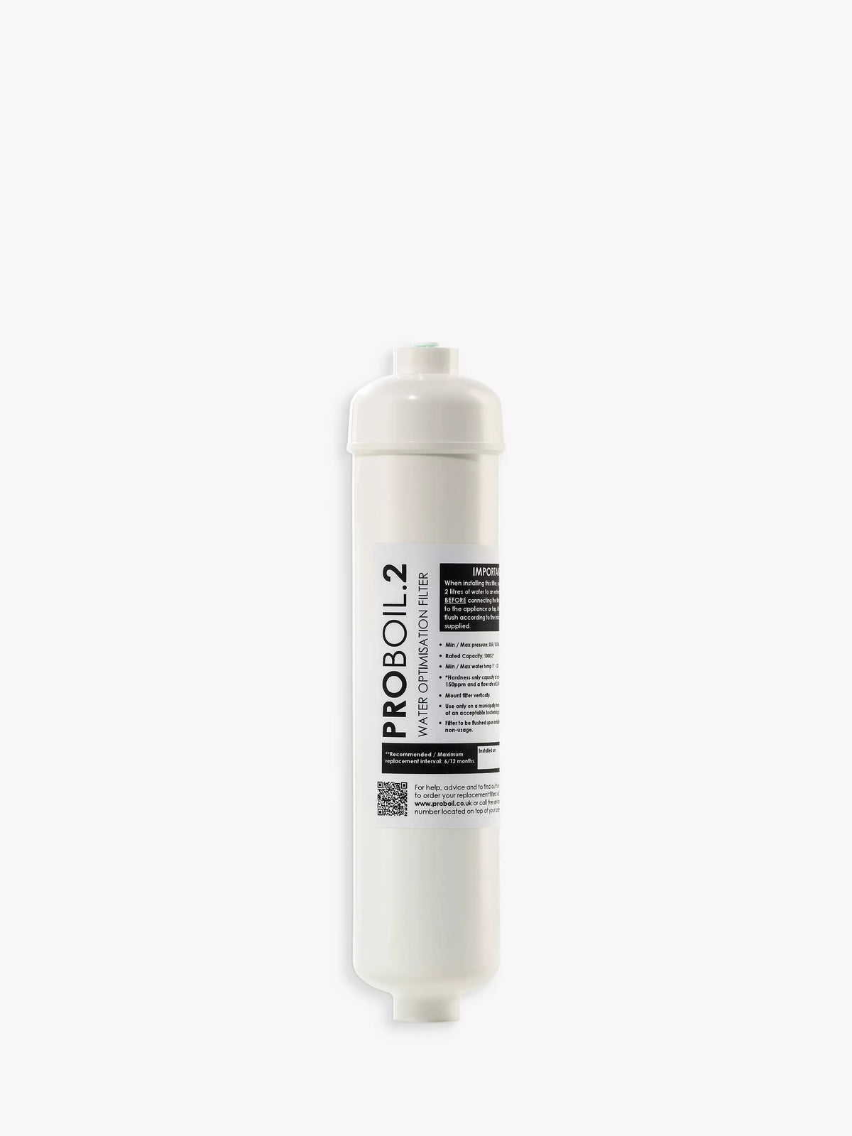 Abode Proboil 2X water filter cartridge, imported from the UK