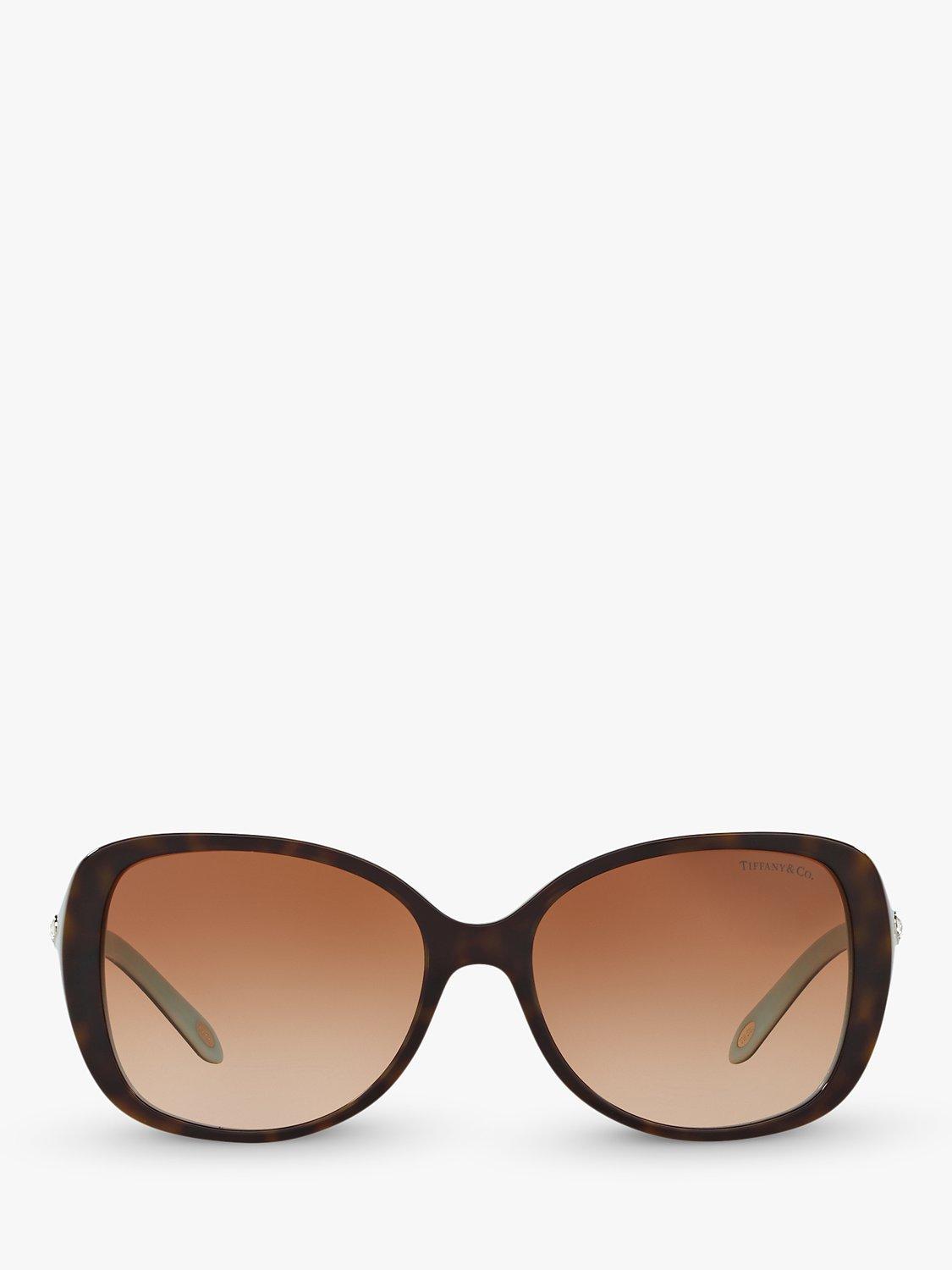 Tiffany & Co rectangular brown sunglasses 55mm, imported from the UK