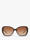 Tiffany & Co rectangular brown sunglasses 55mm, imported from the UK