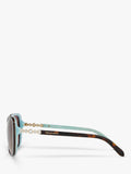 Tiffany & Co rectangular brown sunglasses 55mm, imported from the UK
