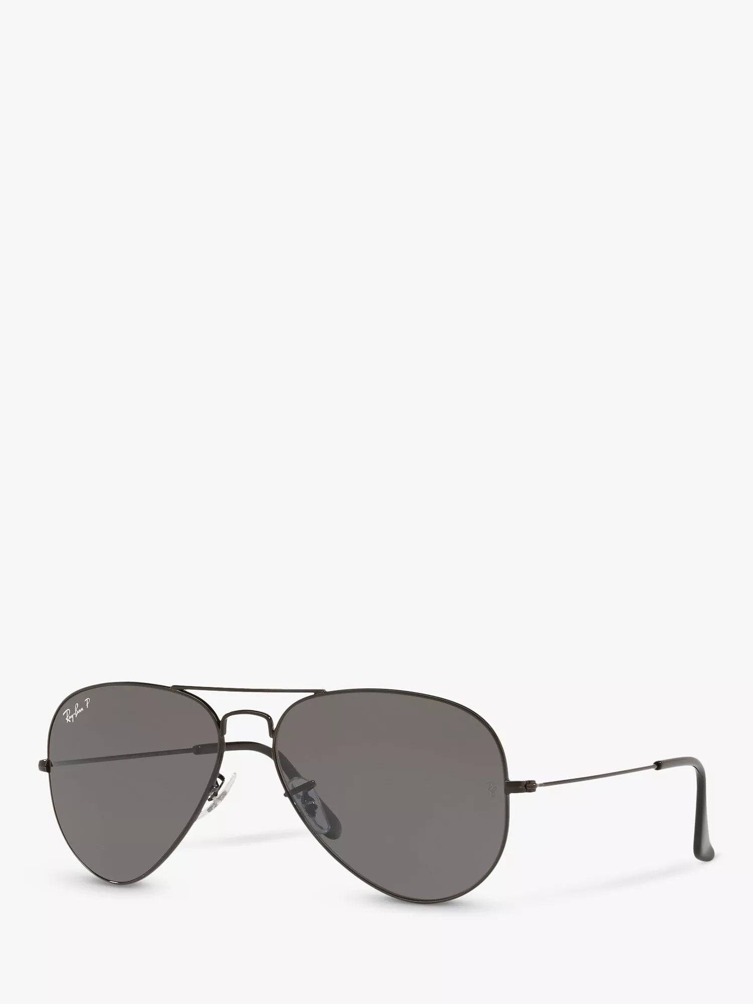 Ray-Ban aviator sunglasses polarised black grey 58mm, imported from the UK