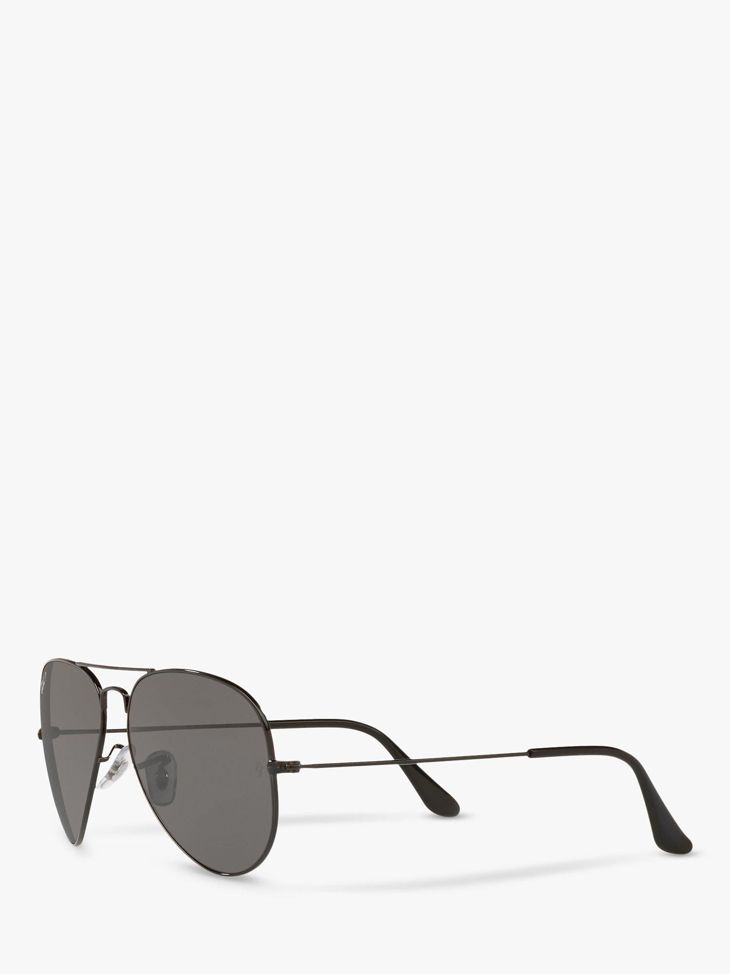 Ray-Ban aviator sunglasses polarised black grey 58mm, imported from the UK