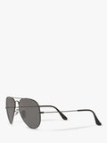 Ray-Ban aviator sunglasses polarised black grey 58mm, imported from the UK