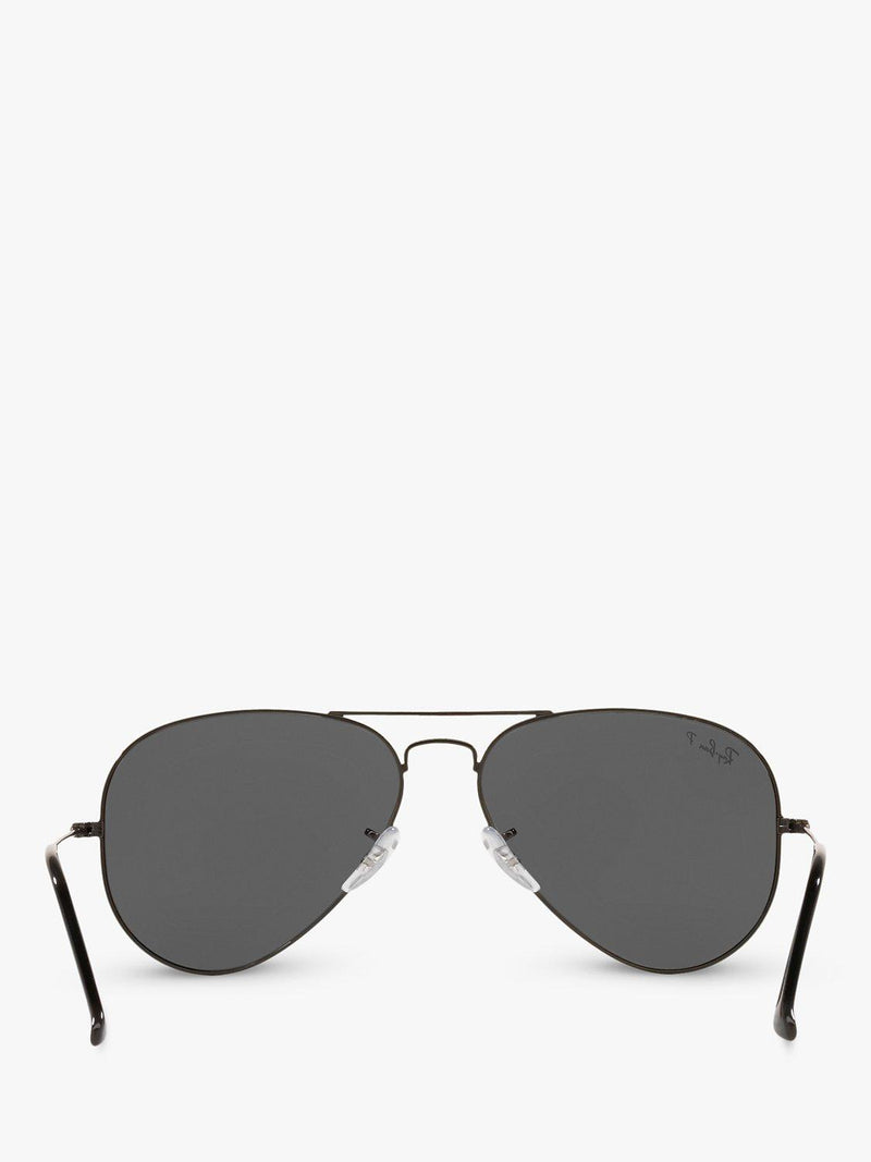 Ray-Ban aviator sunglasses polarised black grey 58mm, imported from the UK