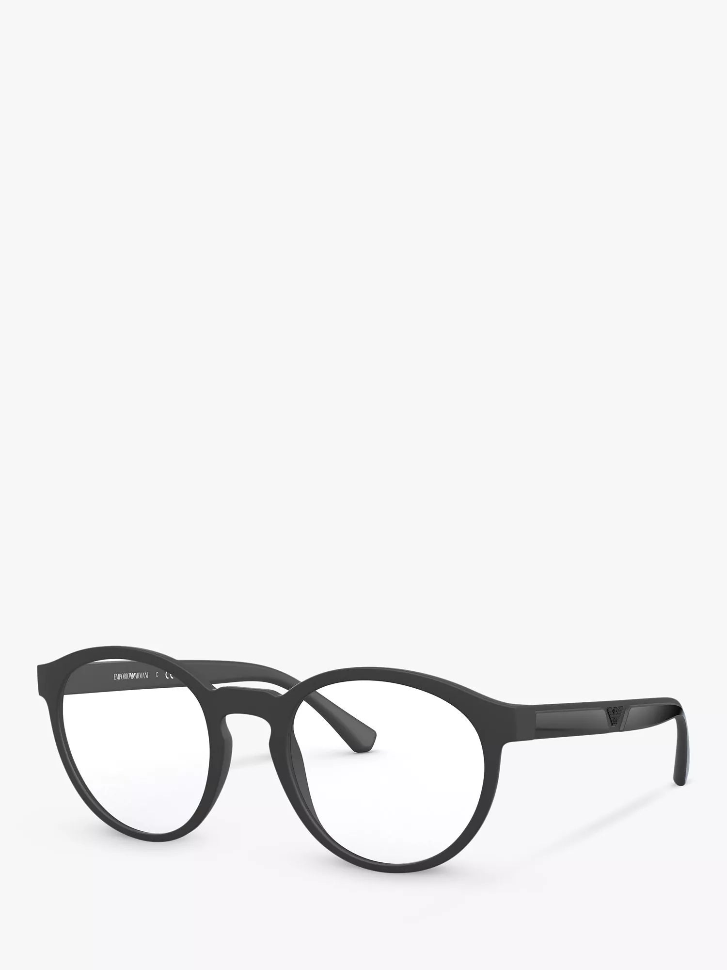 Emporio Armani oval sunglasses black frame 52mm, imported from the UK