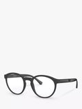 Emporio Armani oval sunglasses black frame 52mm, imported from the UK