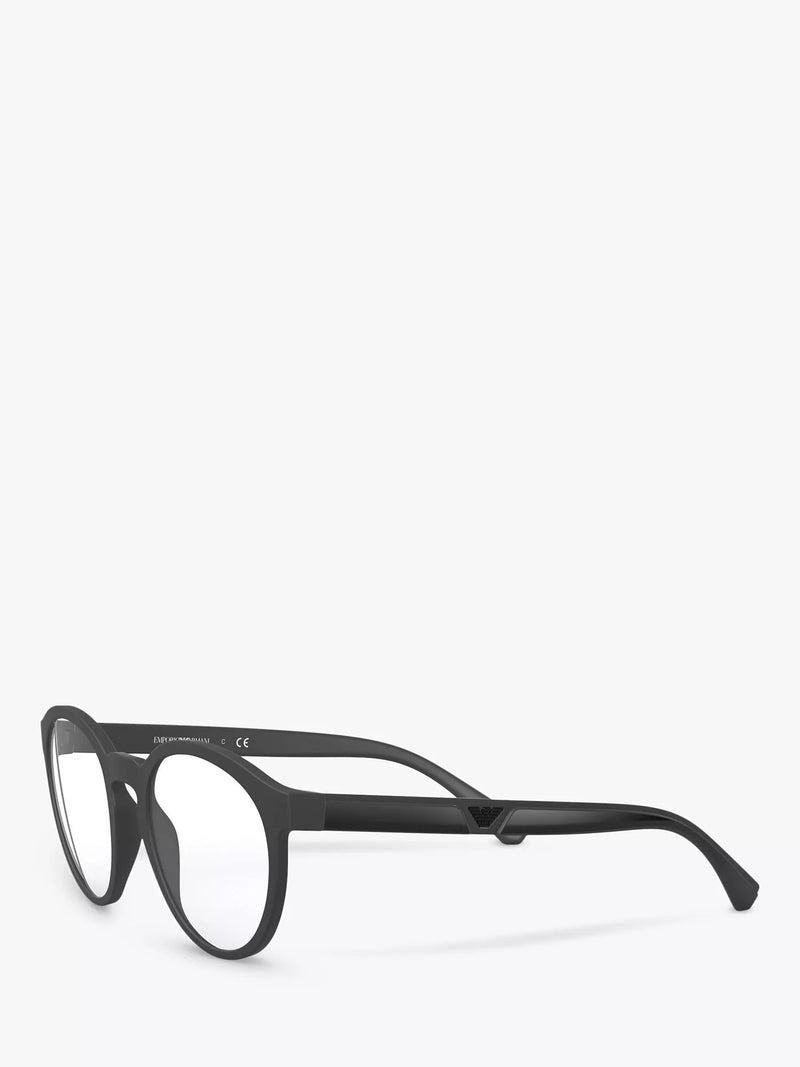 Emporio Armani oval sunglasses black frame 52mm, imported from the UK