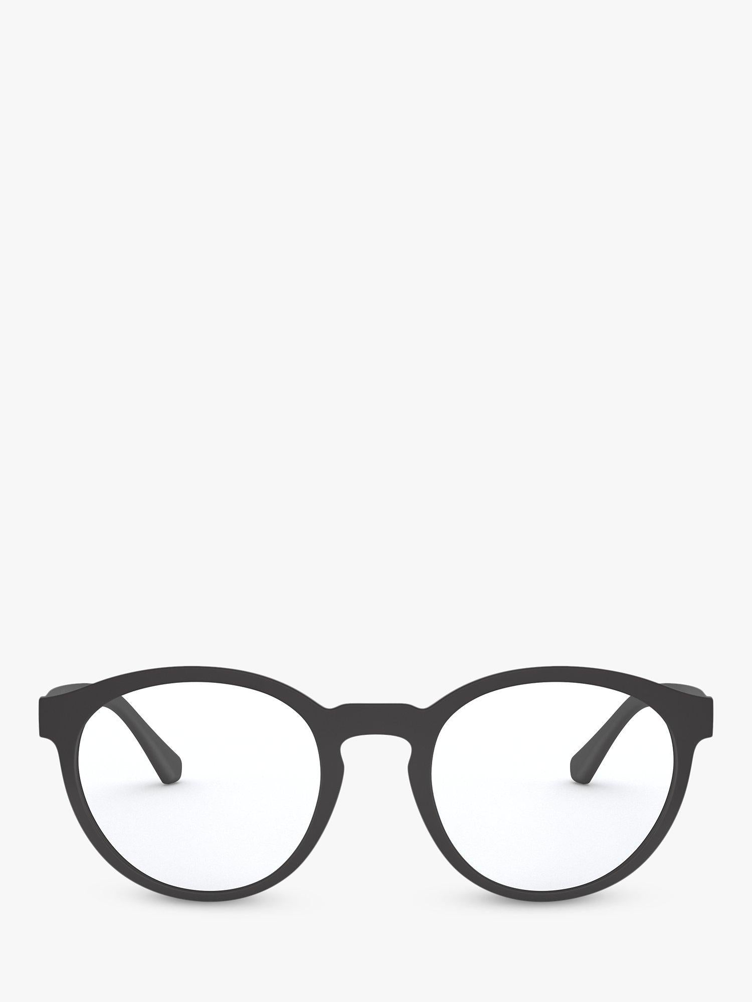 Emporio Armani oval sunglasses black frame 52mm, imported from the UK
