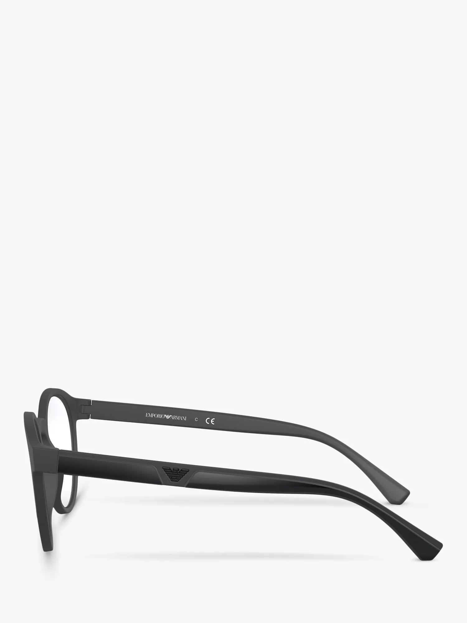 Emporio Armani oval sunglasses black frame 52mm, imported from the UK