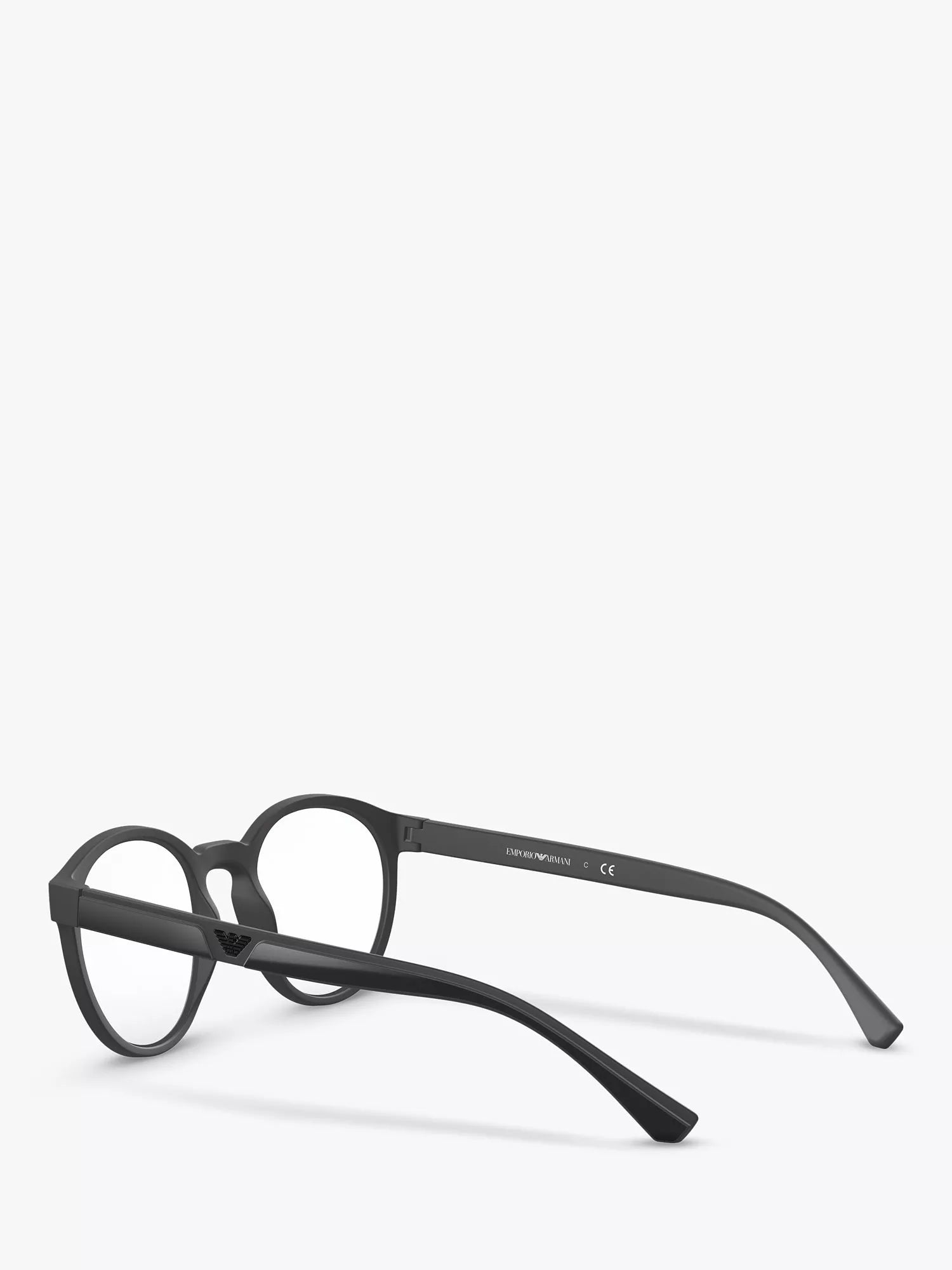 Emporio Armani oval sunglasses black frame 52mm, imported from the UK