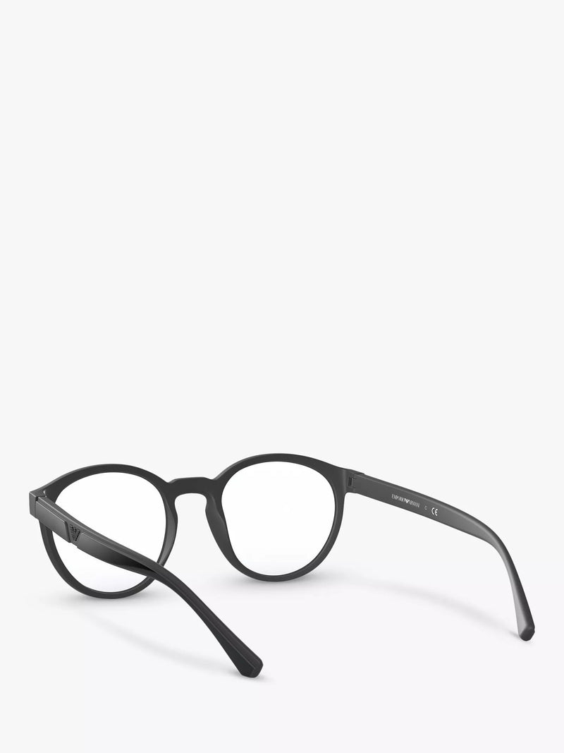 Emporio Armani oval sunglasses black frame 52mm, imported from the UK