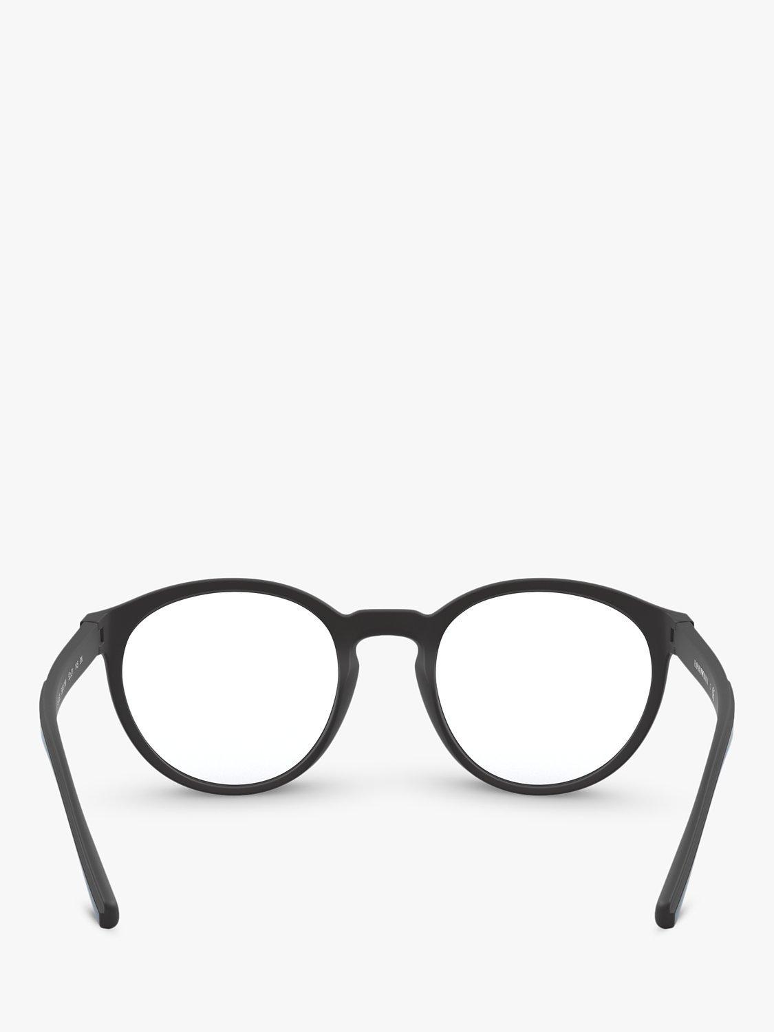 Emporio Armani oval sunglasses black frame 52mm, imported from the UK