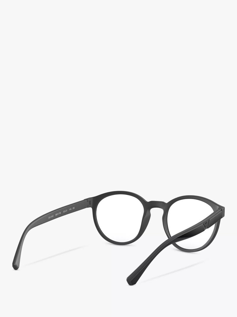 Emporio Armani oval sunglasses black frame 52mm, imported from the UK