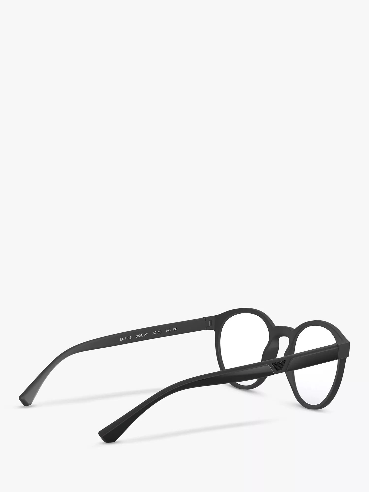 Emporio Armani oval sunglasses black frame 52mm, imported from the UK