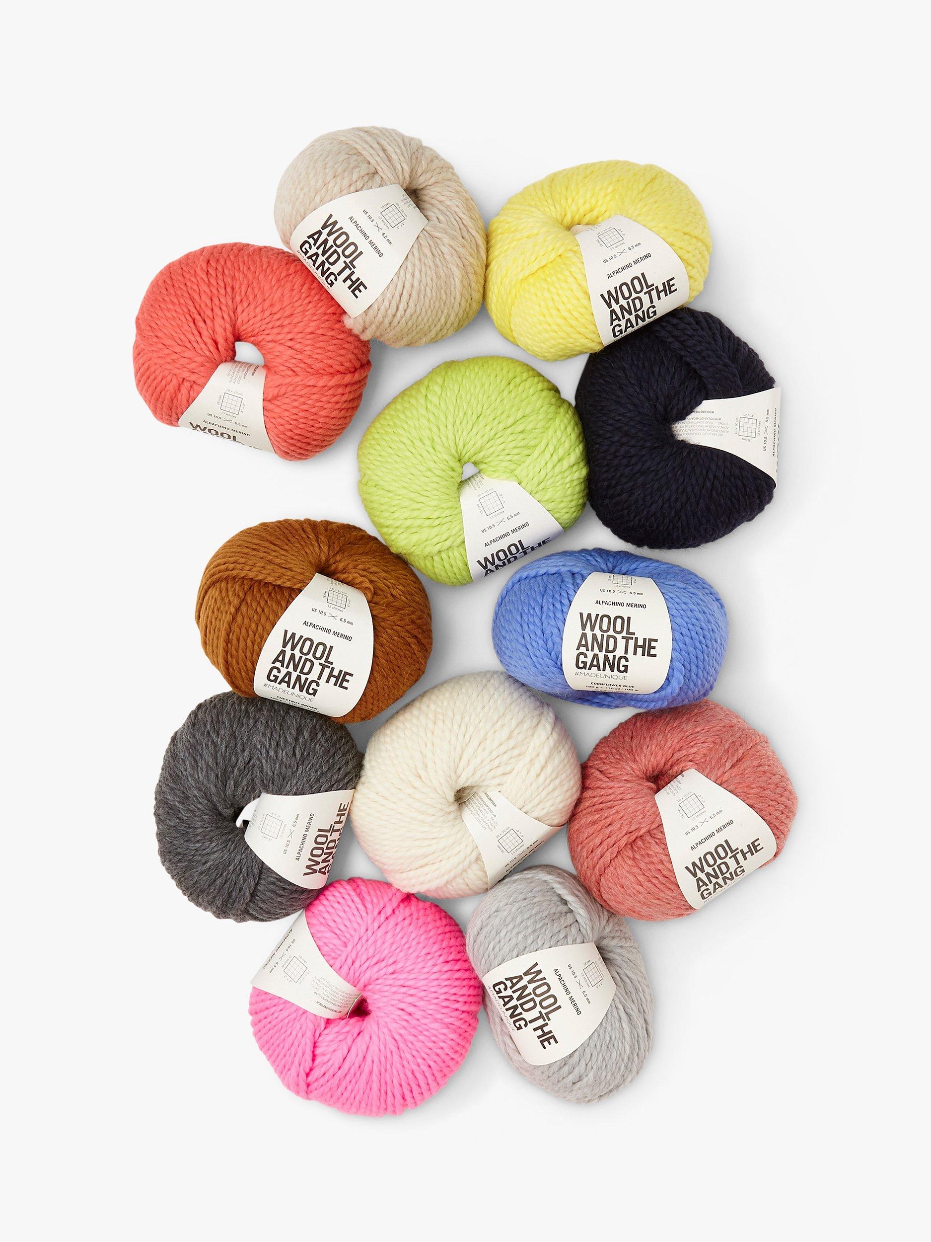 Wool And The Gang Alpachino Merino chunky yarn 100g, UK version