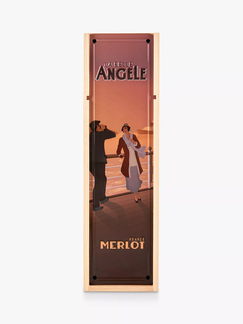 La Belle Angèle Merlot red wine 75cl, UK version