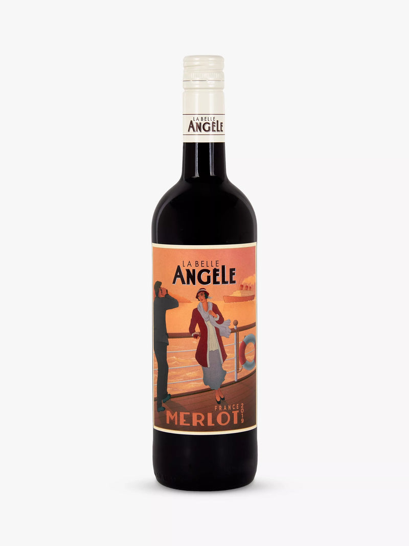 La Belle Angèle Merlot red wine 75cl, UK version