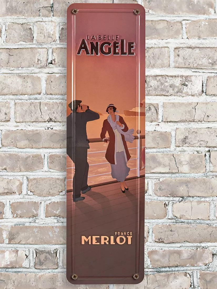 La Belle Angèle Merlot red wine 75cl, UK version