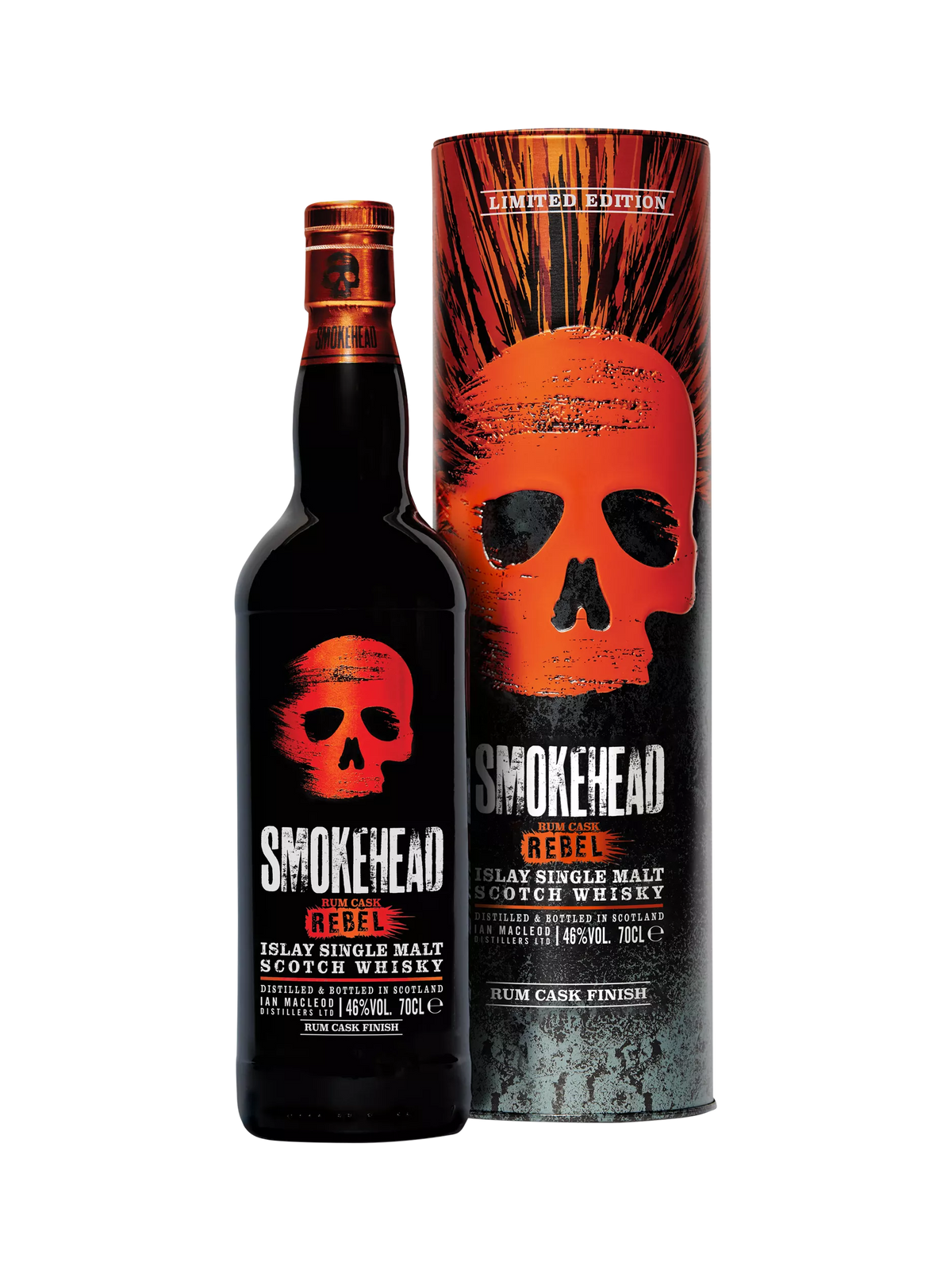 Smokehead Rum Cask Rebel Single Malt Scotch Whisky 70cl (Britische Marke)