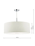 Där Ronda large pendant ceiling light 60cm - British product