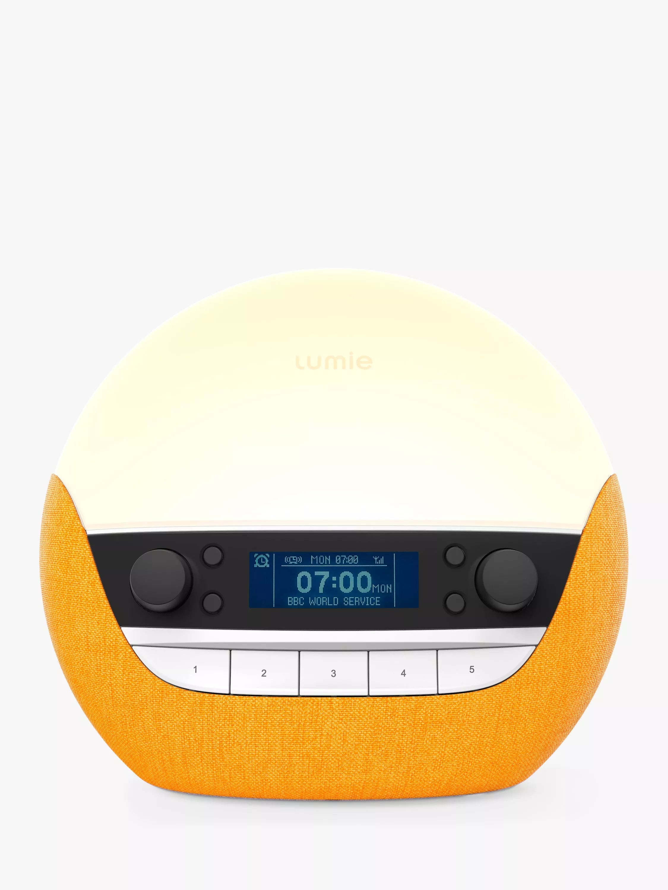 Lumie Bodyclock Luxe 750DAB Wake up to Daylight Table Lamp - Turmeric