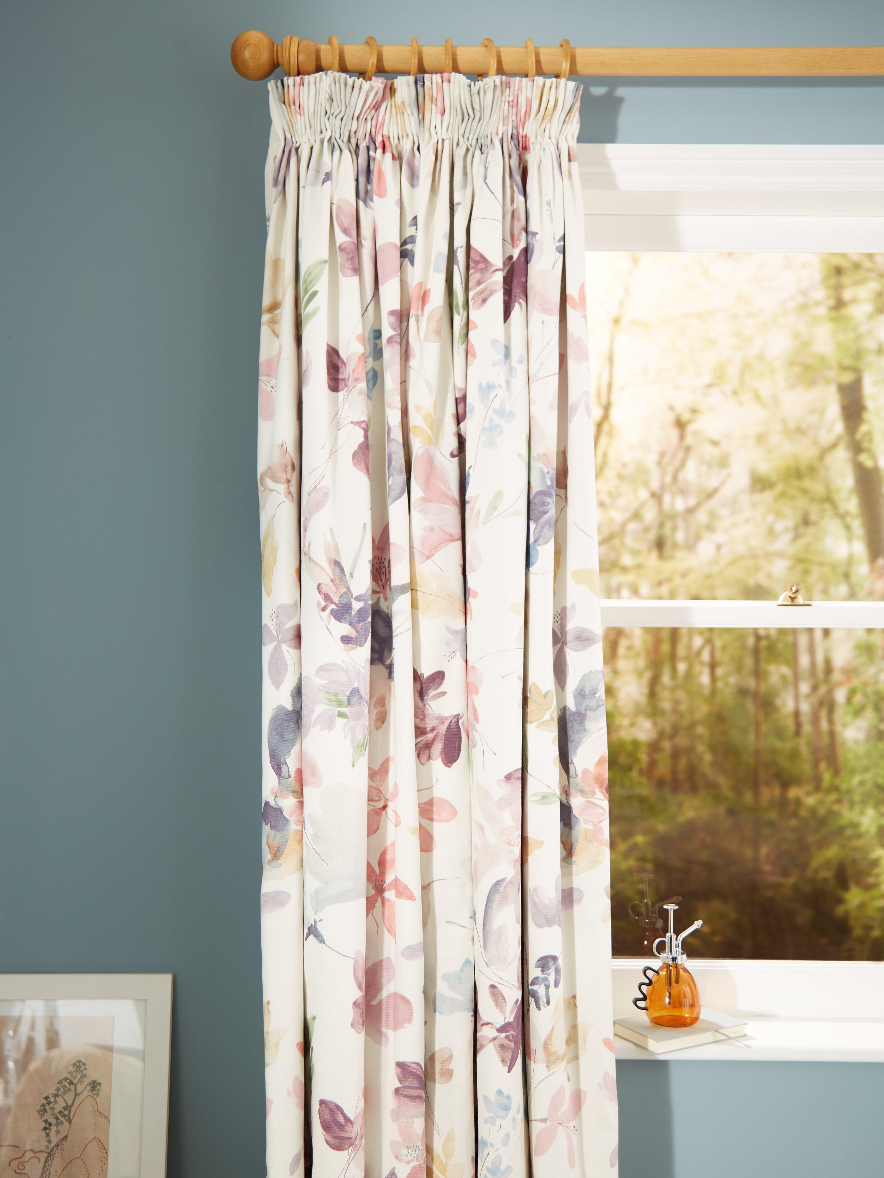 John Lewis Abelia print blackout thermal curtains 167x182cm (British brand)