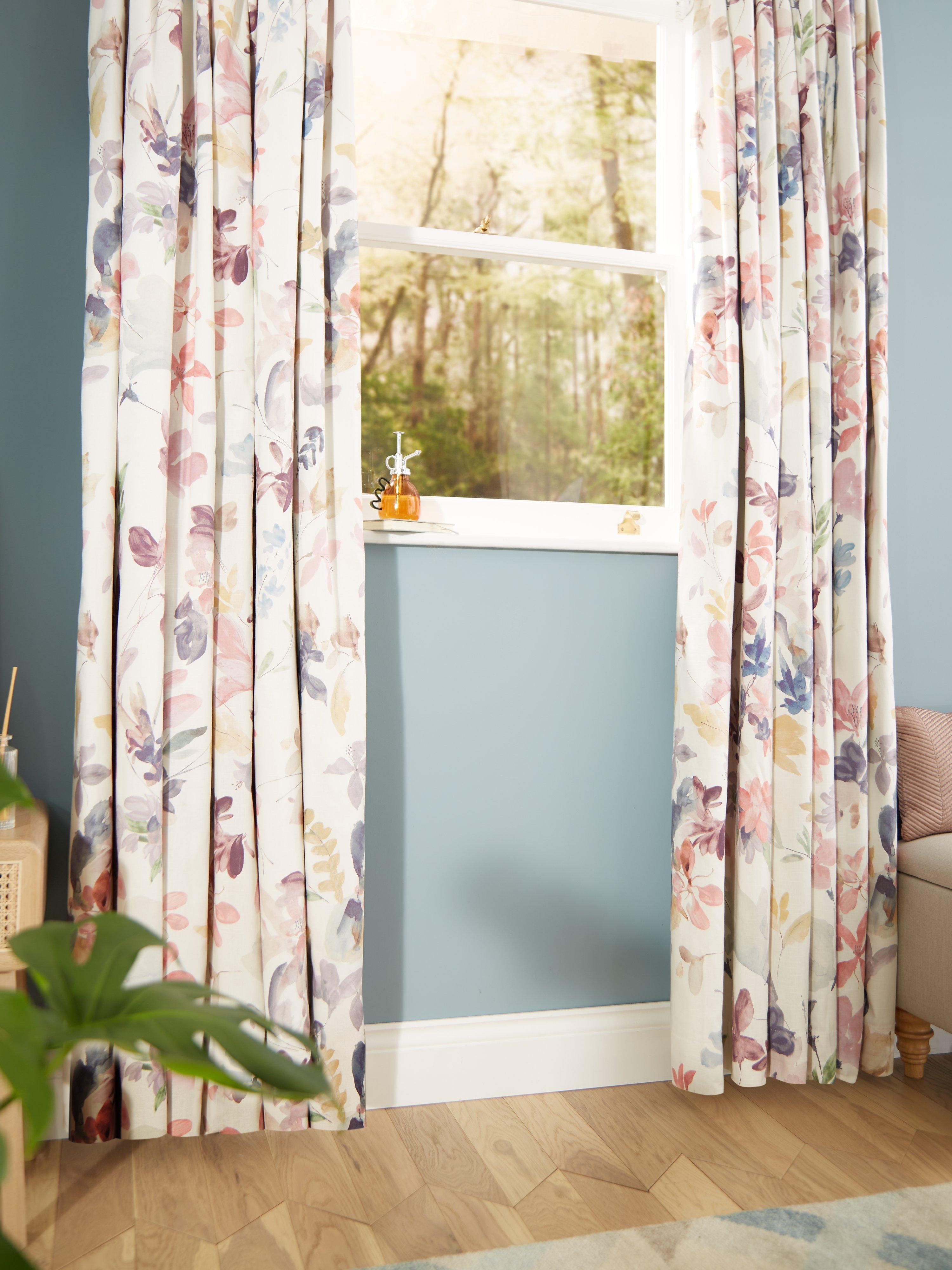 John Lewis Abelia print blackout thermal curtains 167x182cm (British brand)