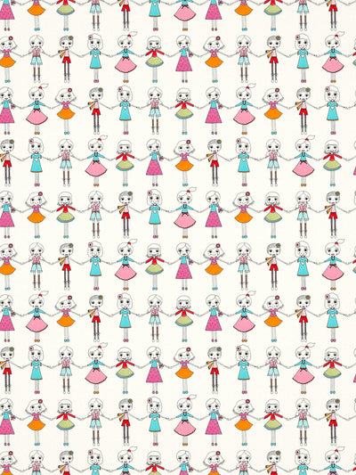John Lewis Fun and Friendship Thematic Wallpaper with Colourful Characters- Buy online at McGrocer