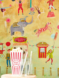Harlequin circus themed wallpaper panel, UK version