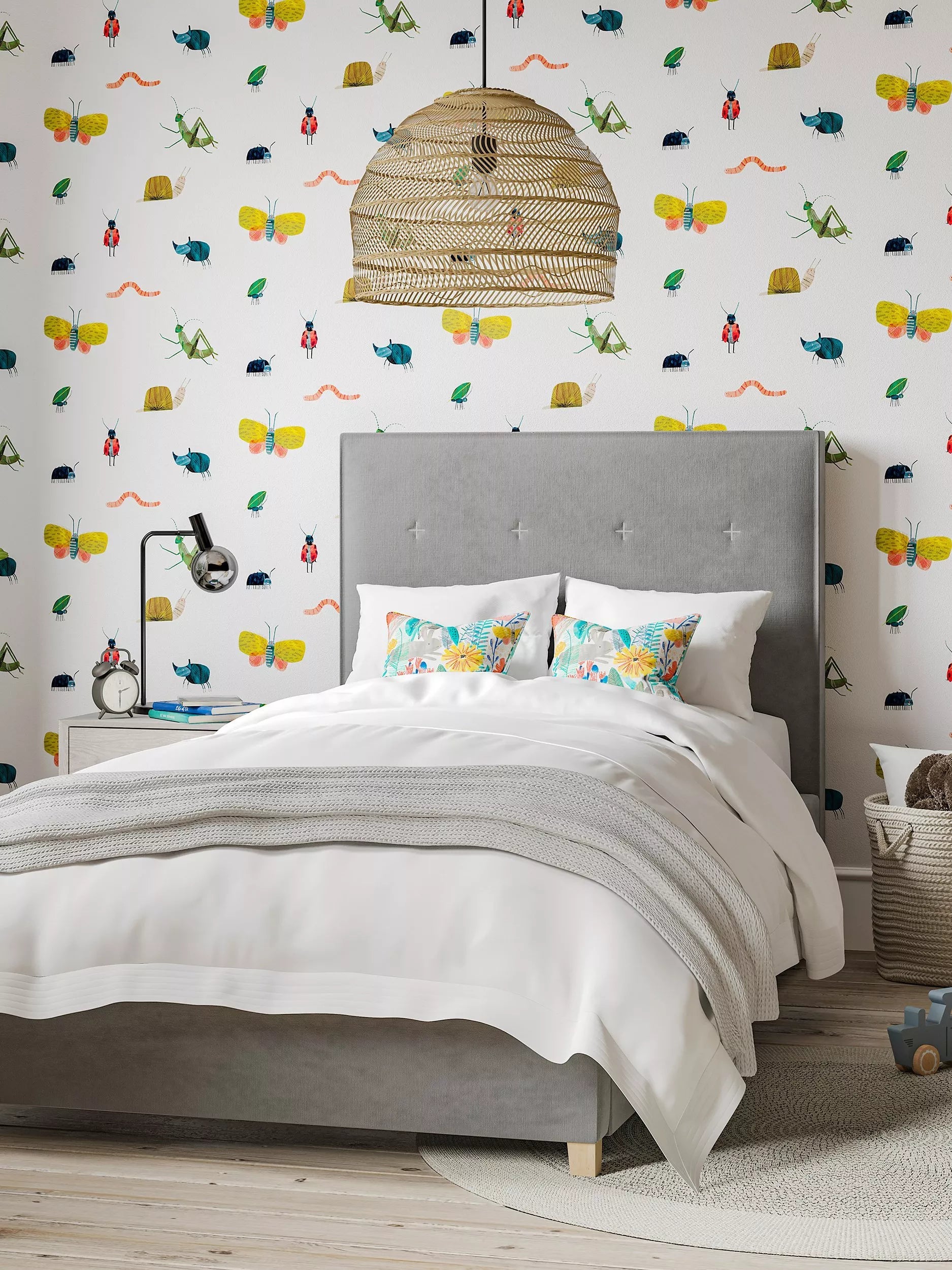 Harlequin Garden Friends insect wallpaper, UK version
