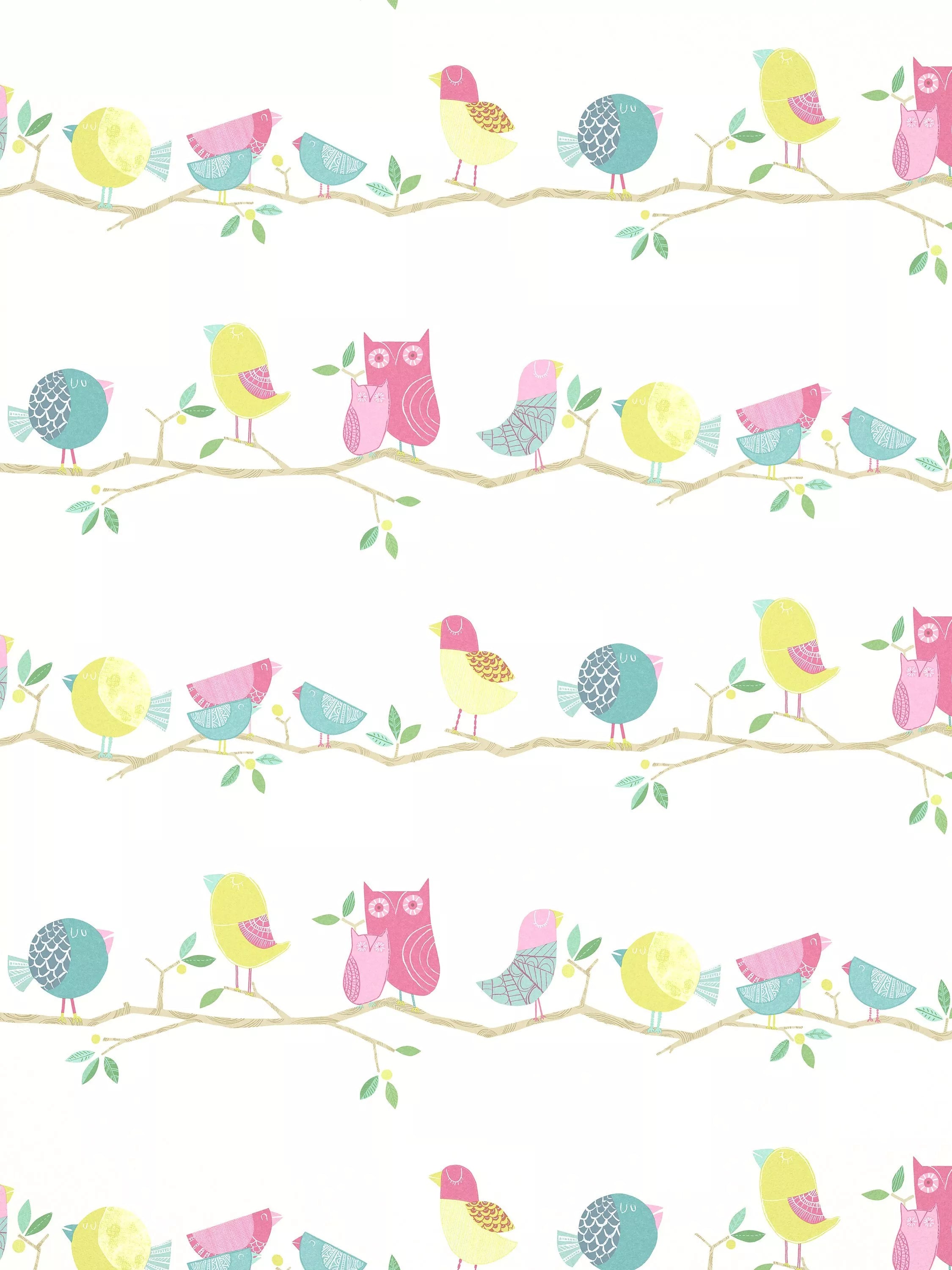 Harlequin woodland owl design wallpaper, UK version